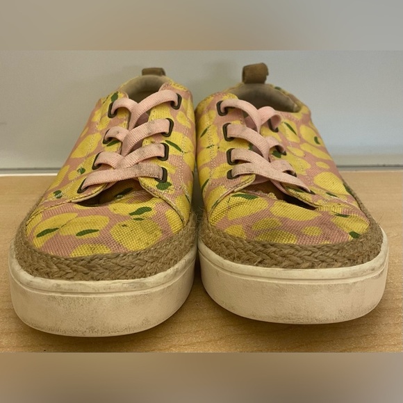 Spenco Orthotic Bokeh Lemon Blush Slip On Sneakers Size 8.5 - Picture 3 of 8